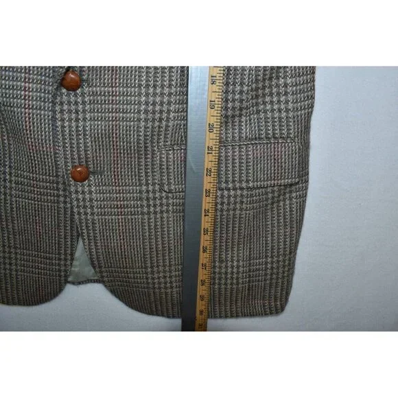 Kilgour French Stanbury Men's Sport Jacket Size 38R Tweed Blazer Wool Brown Coat - Picture 16 of 16